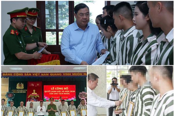 Nhiều địa phương công bố Quyết định đặc xá của Chủ tịch nước