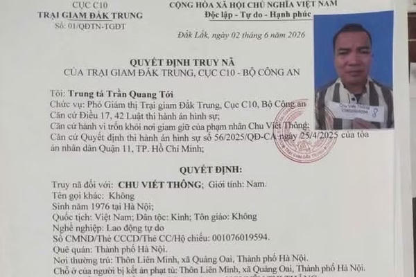 Truy nã phạm nhân lừa đảo bỏ trốn khỏi bệnh viện khi đang điều trị