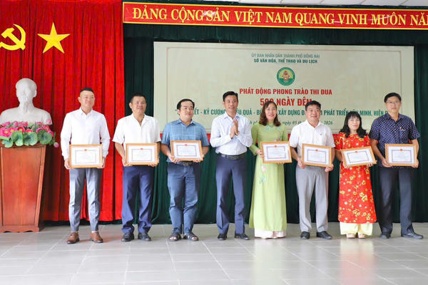 Ngành Văn hóa, Thể thao và Du lịch Đồng Nai đẩy mạnh phong trào thi đua đặc biệt 500 ngày đêm Ngành Văn hóa, Thể thao và Du lịch Đồng Nai đẩy mạnh phong trào thi đua đặc biệt 500 ngày đêm