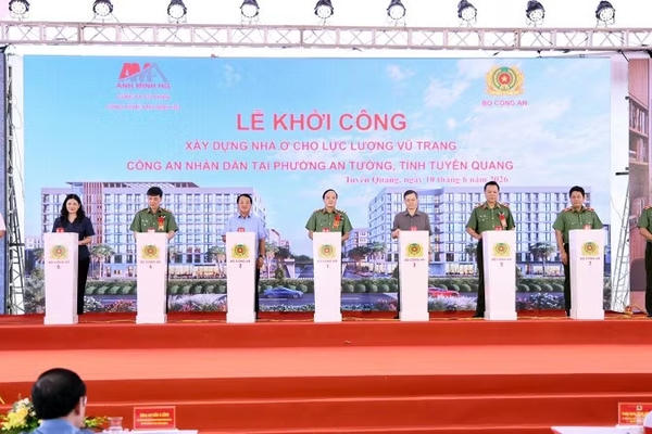 Khởi công Dự án xây dựng nhà ở cho lực lượng vũ trang CAND tại Tuyên Quang Khởi công Dự án xây dựng nhà ở cho lực lượng vũ trang CAND tại Tuyên Quang
