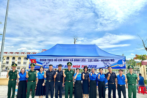Đồn Biên phòng Cửa khẩu Hoành Mô phối hợp tổ chức chương trình “Tiếp sức mùa thi” năm 2026