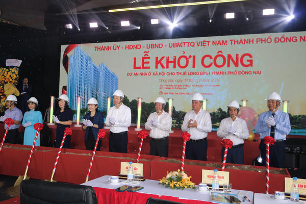 Đồng Nai khởi công Dự án nhà ở xã hội cho thuê đầu tiên Đồng Nai khởi công Dự án nhà ở xã hội cho thuê đầu tiên