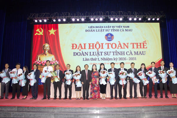 Đại hội Đoàn Luật sư tỉnh Cà Mau lần thứ I: Hội tụ sức mạnh sau hợp nhất, kiến tạo hành trình phát triển mới Đại hội Đoàn Luật sư tỉnh Cà Mau lần thứ I: Hội tụ sức mạnh sau hợp nhất, kiến tạo hành trình phát triển mới