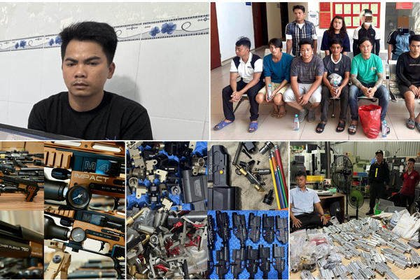 Công an nhiều tỉnh phối hợp triệt phá đường dây sản xuất, tàng trữ, mua bán trái phép vũ khí quân dụng quy mô lớn
