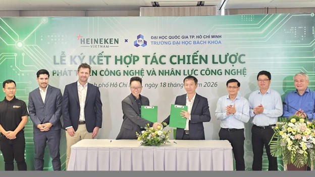 Heineken Việt Nam và Trường Đại học Bách khoa TP HCM ký kết hợp tác chiến lược, thúc đẩy ứng dụng công nghệ và phát triển nguồn nhân lực chất lượng cao