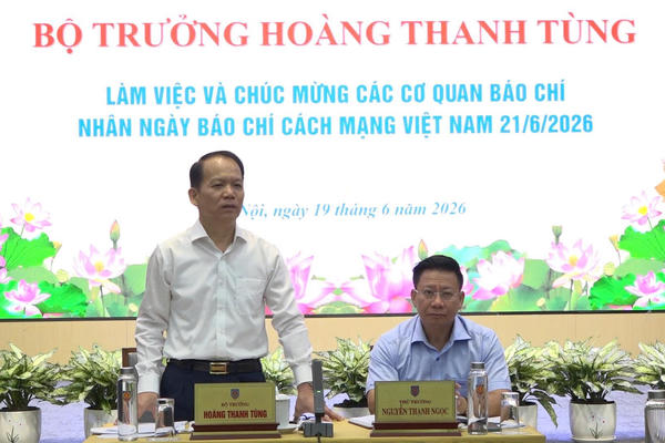 Bộ trưởng Hoàng Thanh Tùng: Báo chí tiếp tục đồng hành cùng sự phát triển của ngành Tư pháp Bộ trưởng Hoàng Thanh Tùng: Báo chí tiếp tục đồng hành cùng sự phát triển của ngành Tư pháp