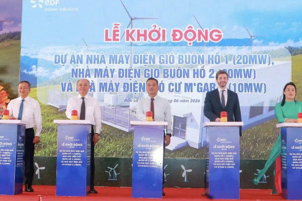 Đắk Lắk khởi động cụm điện gió 50 MW, vốn đầu tư hơn 2.000 tỷ đồng