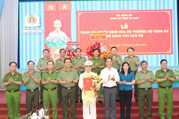 Điều động Đại tá Lê Mạnh Hùng giữ chức Phó Giám đốc Công an tỉnh Cà Mau