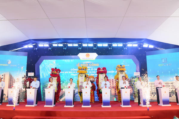 Khởi công dự án nhà ở xã hội 1.595 tỷ đồng tại KCN Liên Hà Thái