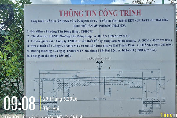 Phường Tân Đông Hiệp (TPHCM): Công trình kéo dài gây ảnh hưởng đến việc đi lại của người dân