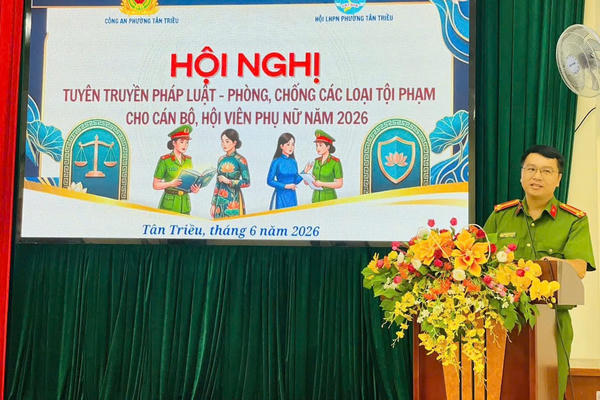 Công an phường Tân Triều tăng cường tuyên truyền phòng, chống xâm hại tình dục trẻ em