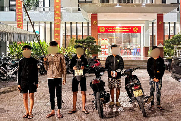 Dàn cảnh cướp xe máy trong đêm, nhóm thanh niên bị bắt giữ