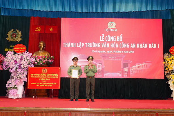 Thành lập trường Văn hóa Công an nhân dân I