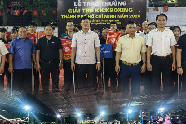 300 VĐV trẻ tranh tài tại Giải vô địch Kichboxing trẻ TP HCM năm 2026 300 VĐV trẻ tranh tài tại Giải vô địch Kichboxing trẻ TP HCM năm 2026