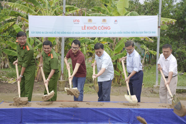 Cà Mau: Khởi công xây dựng 46 căn nhà tình nghĩa và đầu tư cải tạo 4 điểm trường vùng khó khăn
