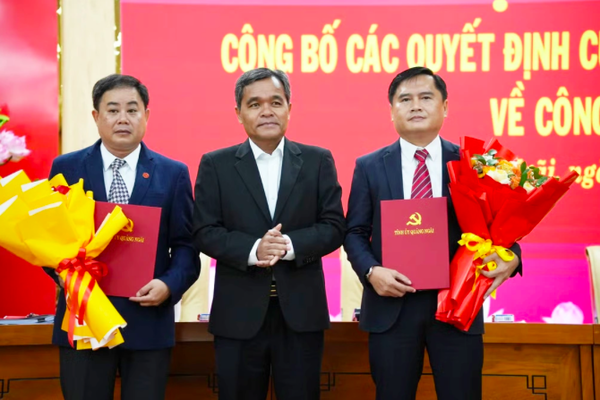 Quảng Ngãi công bố quyết định của Ban Bí thư về công tác cán bộ
