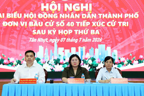 Tổ đại biểu HĐND TP HCM tiếp xúc cử tri 4 xã sau Kỳ họp thứ Ba: Nhiều kiến nghị về hạ tầng, dân sinh và các dự án kéo dài Tổ đại biểu HĐND TP HCM tiếp xúc cử tri 4 xã sau Kỳ họp thứ Ba: Nhiều kiến nghị về hạ tầng, dân sinh và các dự án kéo dài