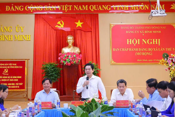 Đồng Nai: Đảng bộ xã Bình Minh đánh giá kết quả thực hiện nhiệm vụ 6 tháng đầu năm 2026 Đồng Nai: Đảng bộ xã Bình Minh đánh giá kết quả thực hiện nhiệm vụ 6 tháng đầu năm 2026