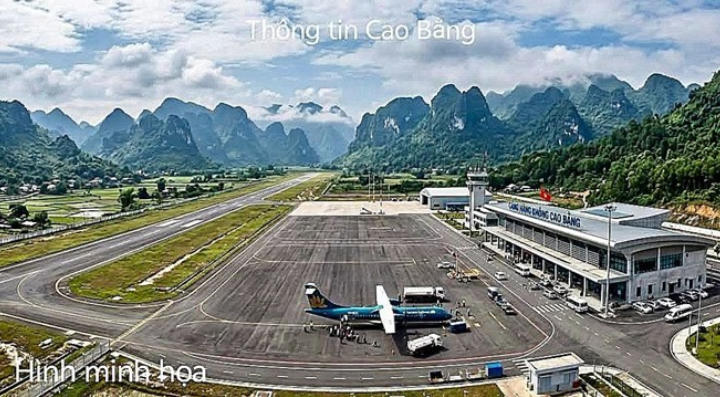 Đề xuất nâng quy mô Cảng hàng không Cao Bằng lên cấp 4E, hướng tới khai thác máy bay thân rộng