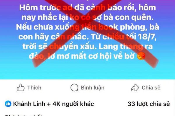 Đề nghị xử lý fanpage "Thời tiết Hà Nội" vì tung tin thất thiệt, gây ảnh hưởng du lịch Quảng Ninh