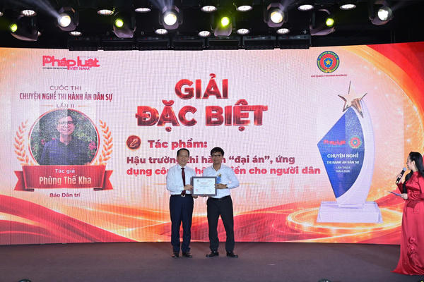 Tưng bừng Lễ trao giải Cuộc thi “Chuyện nghề Thi hành án dân sự” lần thứ II