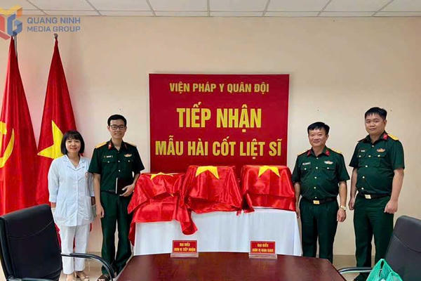 Quảng Ninh bàn giao 713 mẫu hài cốt liệt sĩ phục vụ giám định ADN