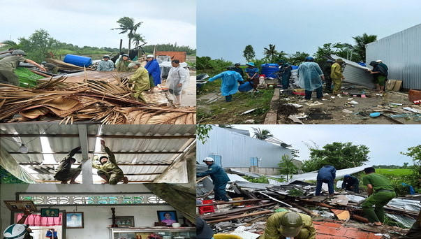 Bảo vệ bình yên nơi địa đầu cực Nam Tổ quốc trong mùa mưa bão Bảo vệ bình yên nơi địa đầu cực Nam Tổ quốc trong mùa mưa bão