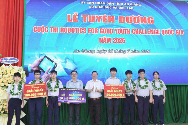 An Giang tôn vinh các tập thể, cá nhân có thành tích xuất sắc về AI, robotics và khởi nghiệp An Giang tôn vinh các tập thể, cá nhân có thành tích xuất sắc về AI, robotics và khởi nghiệp