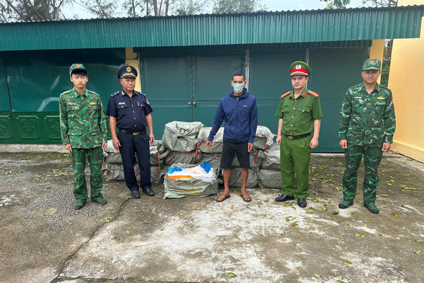 Quảng Ninh: Phát hiện bè mảng chở 800kg nầm lợn không giấy tờ