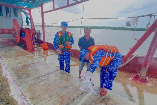 Vùng Cảnh sát biển 4 bắt giữ tàu cá vi phạm nghiêm trọng quy định về IUU