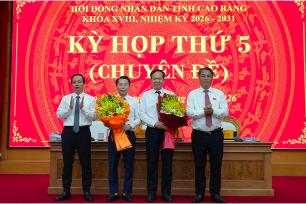 Ông Lương Tuấn Hùng được bầu làm Phó Chủ tịch UBND tỉnh Cao Bằng
