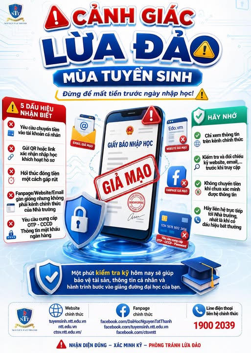 Cảnh báo thủ đoạn giả danh trường Đại học gửi giấy báo nhập học để lừa đảo Cảnh báo thủ đoạn giả danh trường Đại học gửi giấy báo nhập học để lừa đảo
