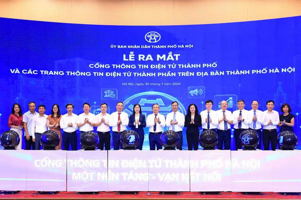 Hà Nội ra mắt nền tảng Cổng Thông tin điện tử Thành phố và các trang thông tin thành phần