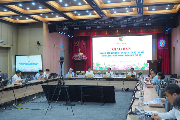 Tiếp tục cập nhật, hoàn thiện Nền tảng tổng hợp, phân tích dữ liệu tập trung của Bộ Tư pháp