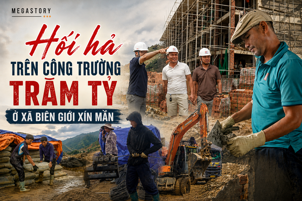 Hối hả trên công trường trăm tỷ ở xã biên giới Xín Mần Hối hả trên công trường trăm tỷ ở xã biên giới Xín Mần