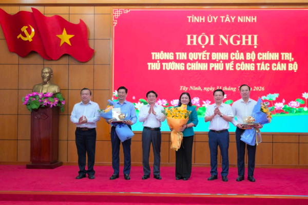 Bà Hồ Thị Hoàng Yến giữ chức Phó Bí thư Thường trực Tỉnh ủy Tây Ninh
