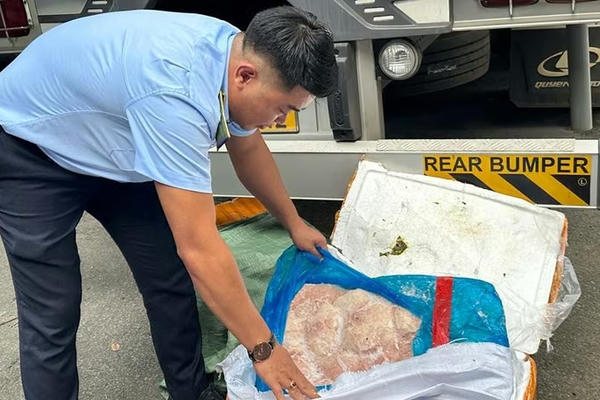 Ngăn chặn gần 17 tấn nội tạng đông lạnh không rõ nguồn gốc đang trên đường đến các chợ và quán ăn