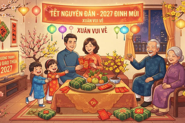 Bộ Nội vụ đề xuất 2 phương án nghỉ Tết Nguyên đán 2027, có phương án nghỉ tới 10 ngày