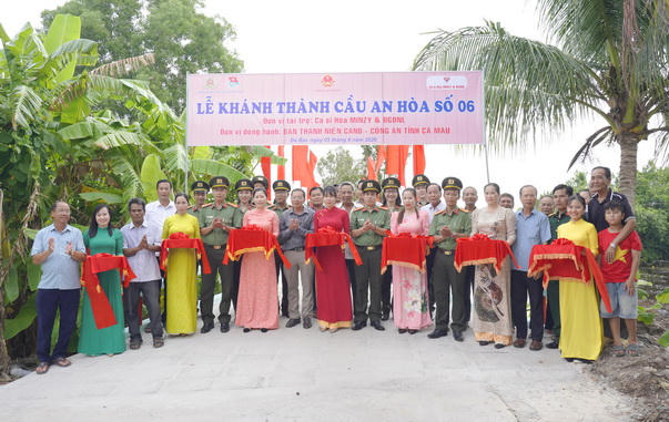 Khánh thành cầu An Hòa 6, nối nhịp phát triển vùng nông thôn ở Cà Mau