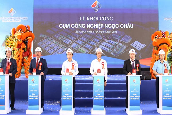 Khởi công Cụm công nghiệp Ngọc Châu tổng vốn đầu tư khoảng 1.000 tỷ đồng tại Bắc Ninh Khởi công Cụm công nghiệp Ngọc Châu tổng vốn đầu tư khoảng 1.000 tỷ đồng tại Bắc Ninh