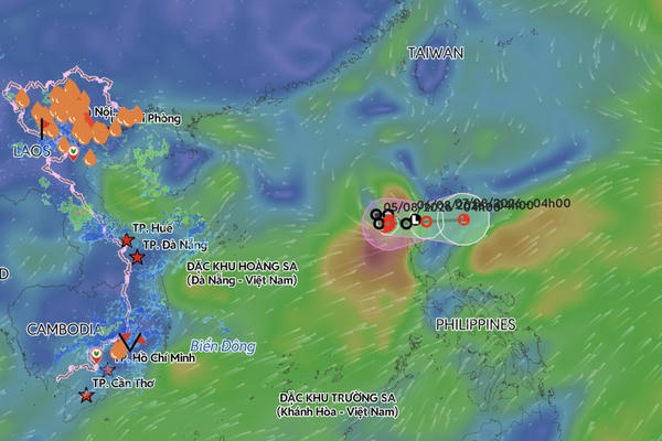 Bão số 3 hình thành trên Biển Đông