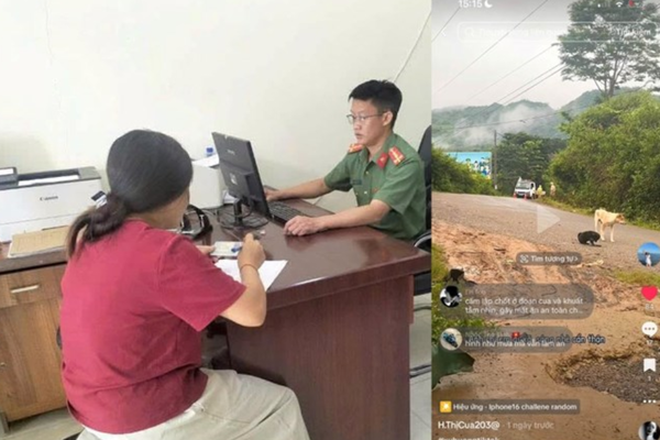Đăng clip "báo chốt" CSGT trên TikTok, cô gái 22 tuổi bị xử phạt 10 triệu đồng