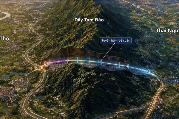 Thái Nguyên - Phú Thọ hợp lực làm đường hầm xuyên núi Tam Đảo khoảng 5.800 tỷ