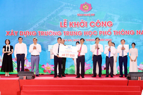Nghệ An khởi công xây dựng Trường THPT Nam Đàn 1