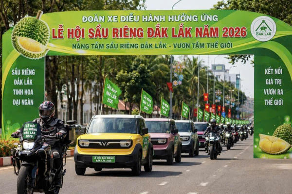 Đắk Lắk: Huy động gần 200 phương tiện diễu hành hưởng ứng Lễ hội Sầu riêng 2026 Đắk Lắk: Huy động gần 200 phương tiện diễu hành hưởng ứng Lễ hội Sầu riêng 2026