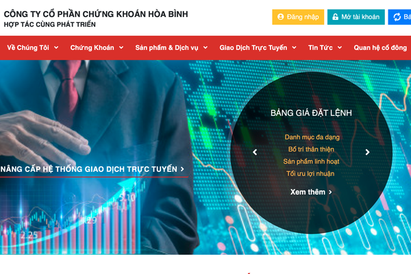 Tiếp tục vi phạm cổ phiếu của Công ty cổ phần Chứng khoán Hòa Bình bị hạn chế giao dịch