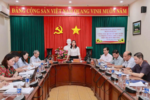 HĐND phường Trảng Bom giám sát công tác quản lý nhà nước về PCCC và CNCH
