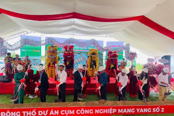 Khởi công cụm công nghiệp Mang Yang 2 hơn 400 tỉ đồng