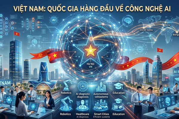 Đến năm 2035, Việt Nam là quốc gia có năng lực phát triển nhân lực trí tuệ nhân tạo hàng đầu khu vực