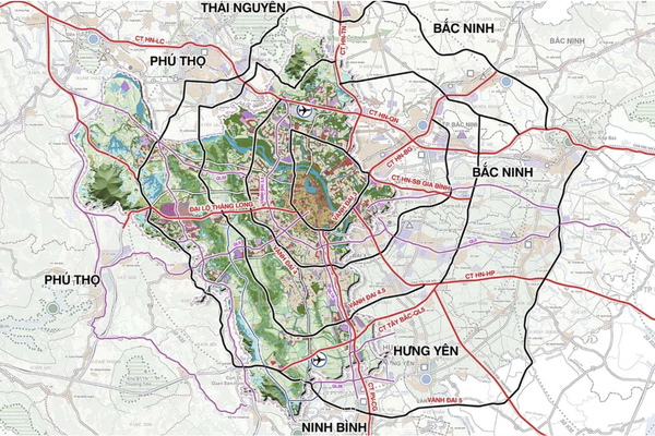 Hà Nội sẽ lập 81 quy hoạch phân khu, định hình 10 cực phát triển tầm nhìn 100 năm Hà Nội sẽ lập 81 quy hoạch phân khu, định hình 10 cực phát triển tầm nhìn 100 năm